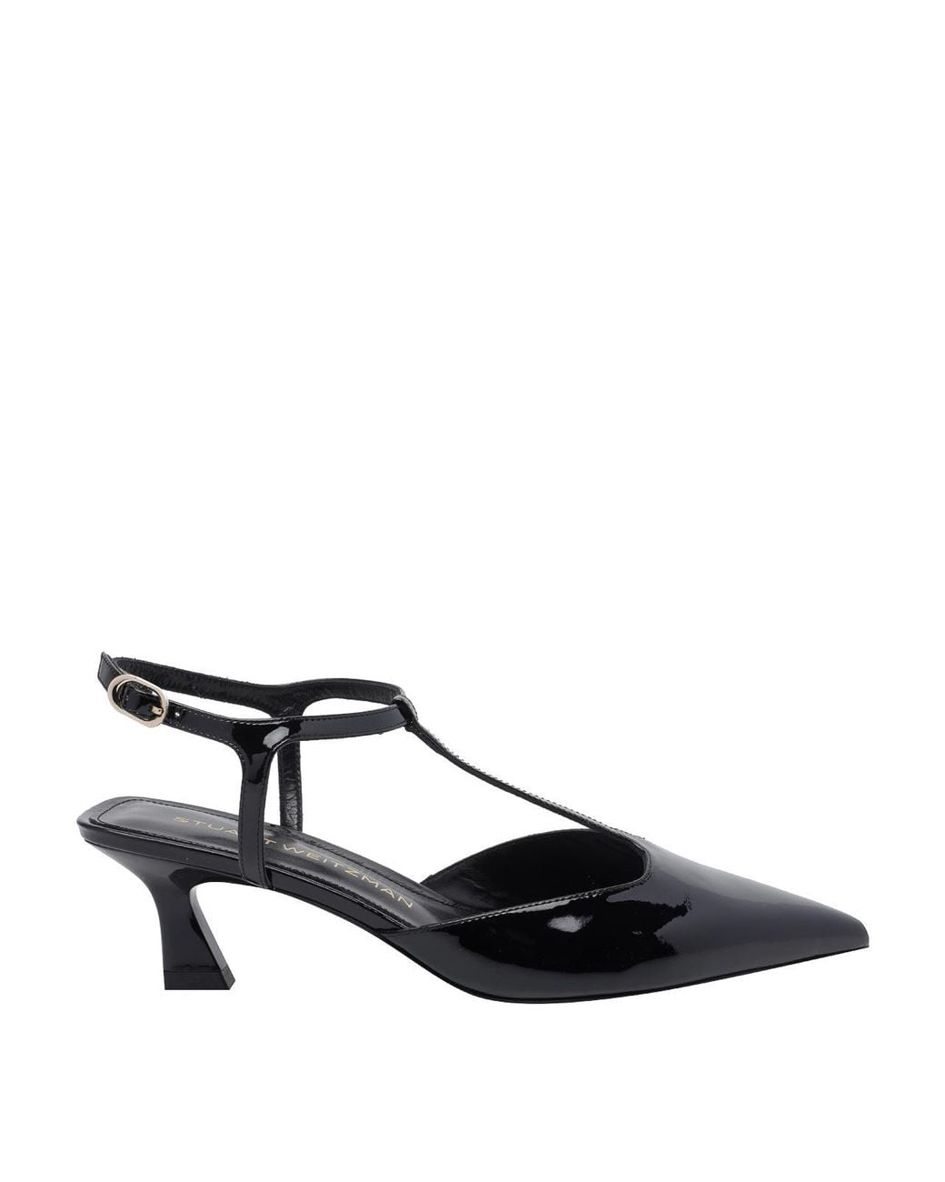 Stuart Weitzman Black Stuart Wetizman Vinnie T-Strap Pumps