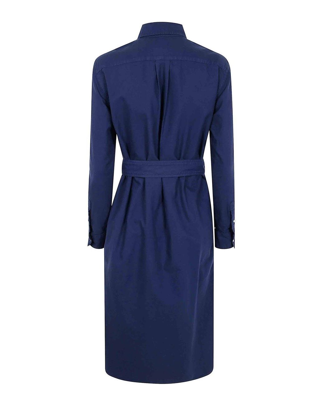 Polo Ralph Lauren Blue N Cory Long Sleeve Day Dress