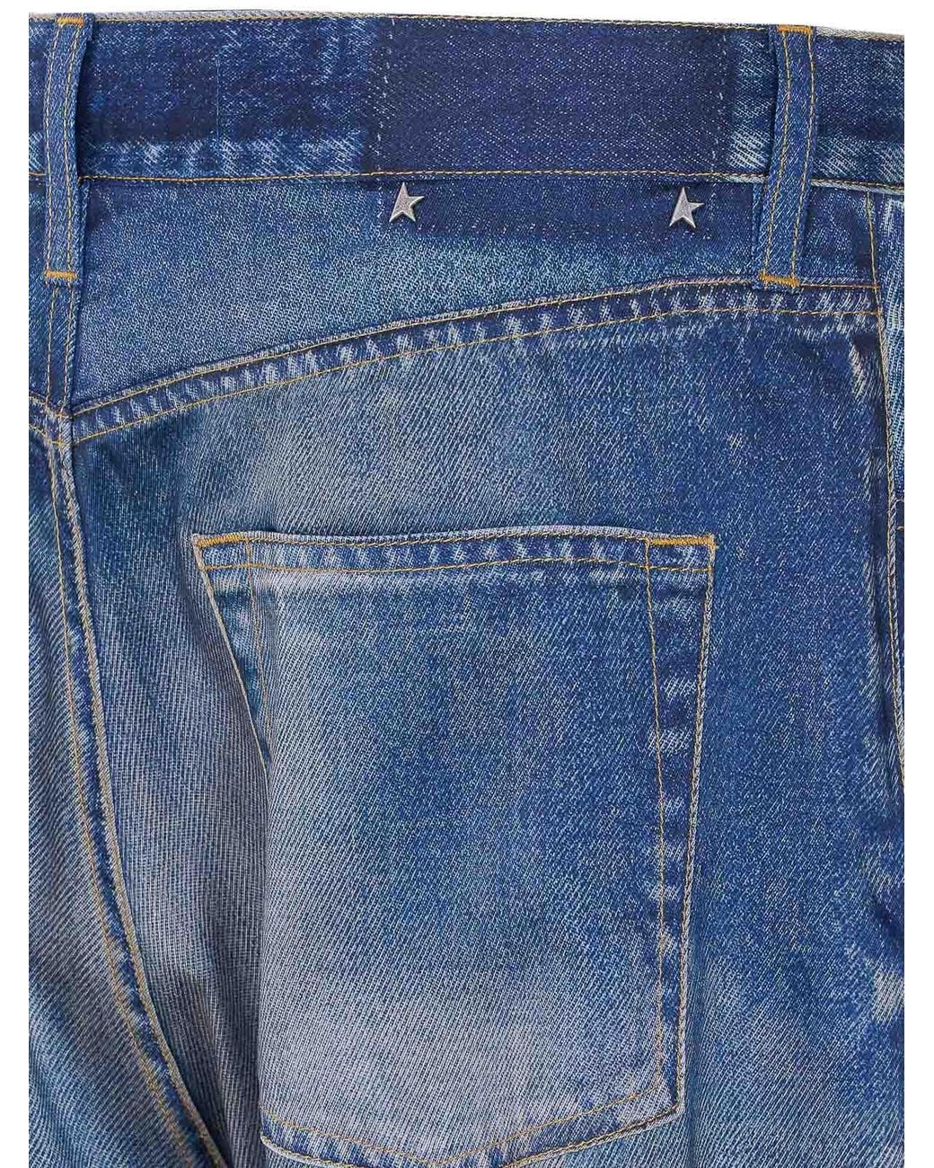 Golden Goose Deluxe Brand Blue Journey Boyfriend Pants