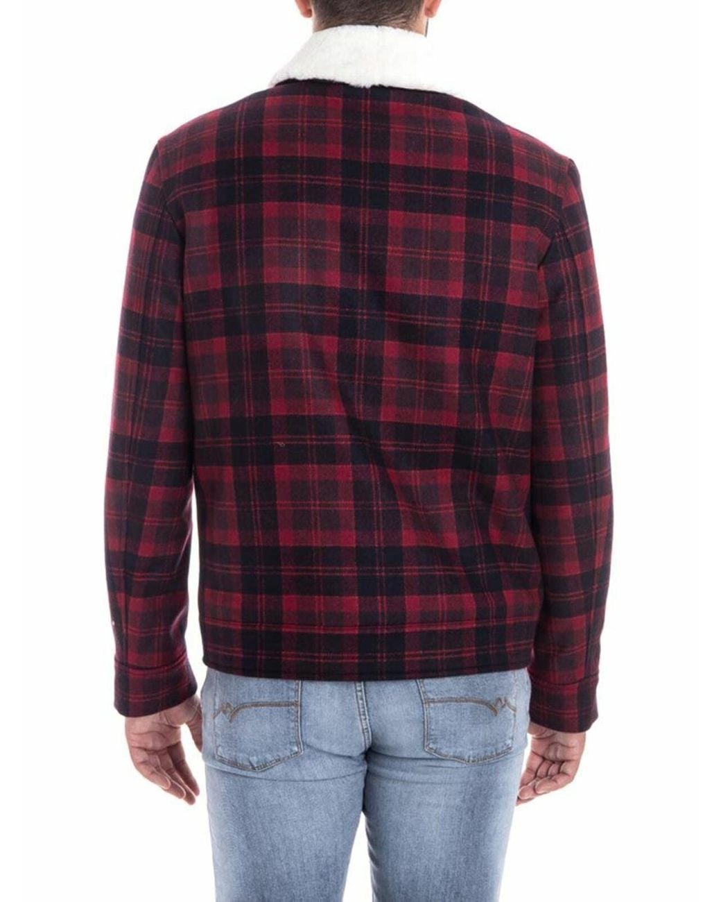 Karl Lagerfeld Red Wool Jacket for men