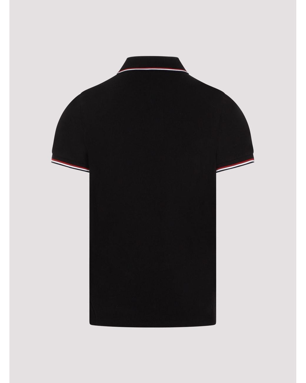 Moncler Black Ss Polo T-Shirt for men