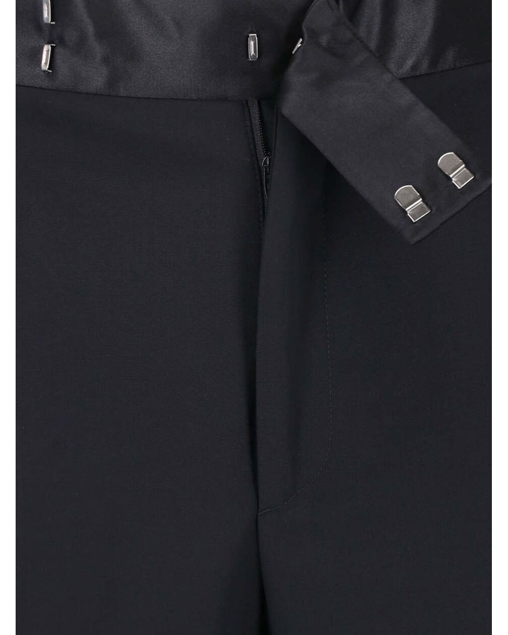 Giorgio Armani Blue Tailored Virgin Wool Trousers for men