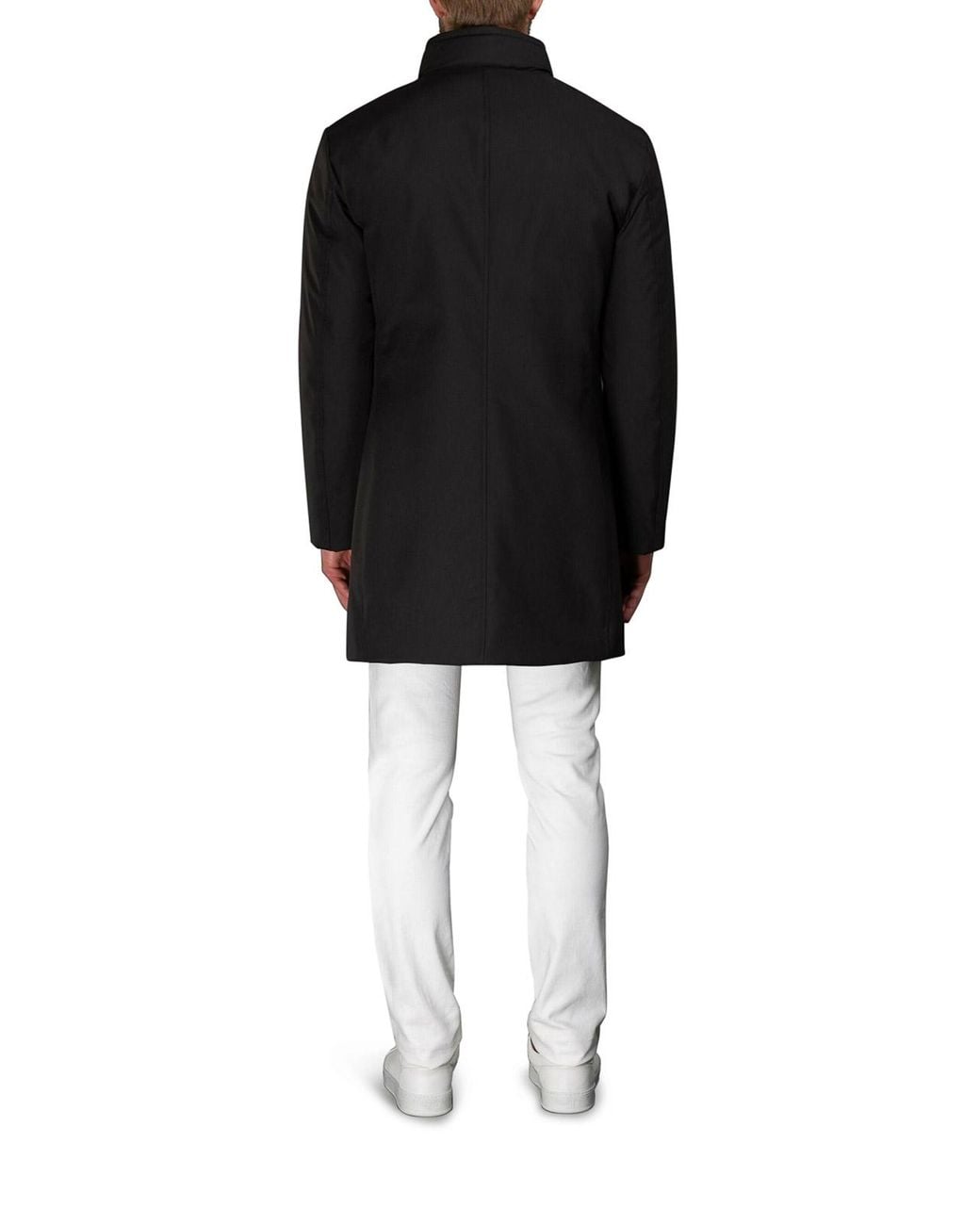 Moorer Black Bond-Wi Long Padded Jacket for men