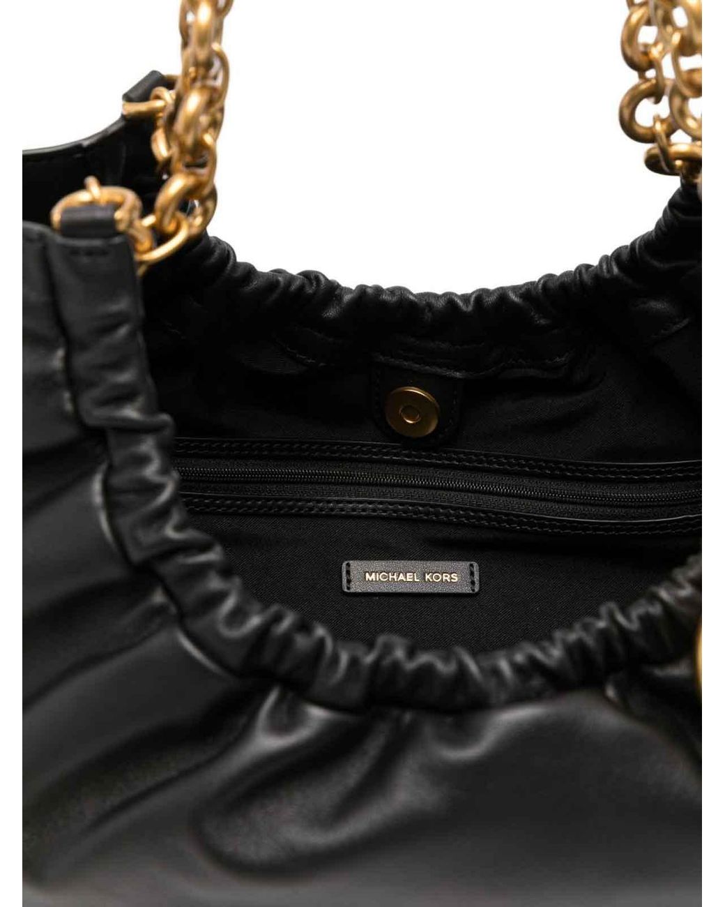 Michael Kors Black Ruched Hobo Bag