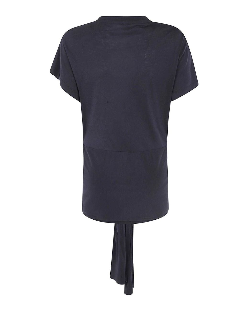 Totême  Blue Tie Waist Jersey Top