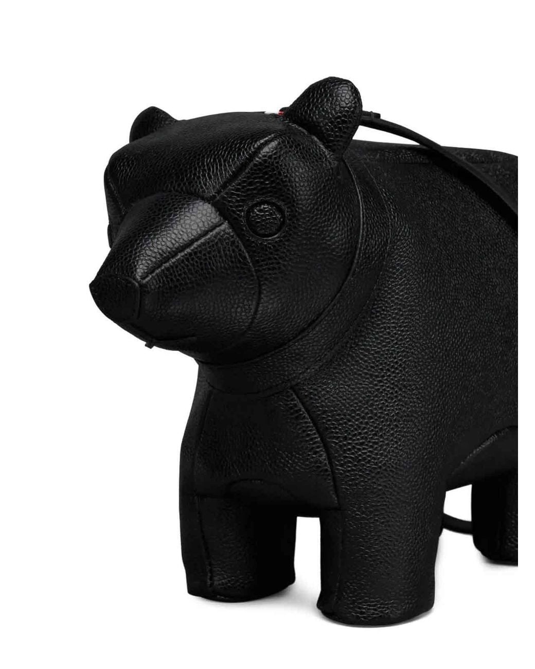 Thom Browne Black Bear Baguette Bag for men