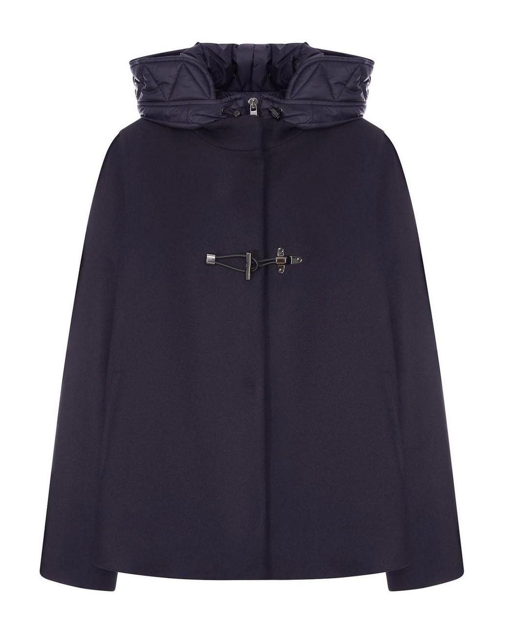 Fay Blue Toggle Coat Cape