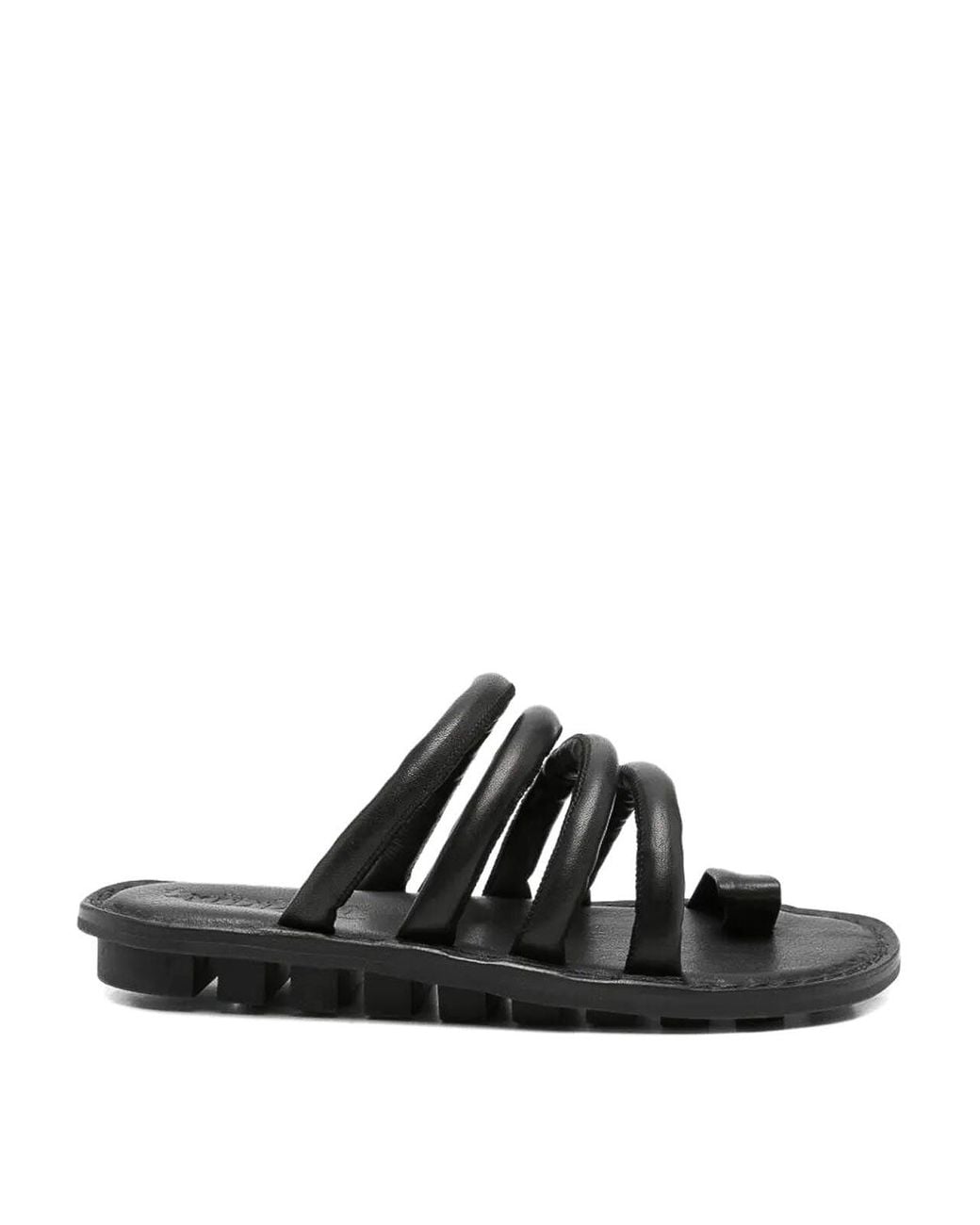 Trippen Black Threads Flat Sandals