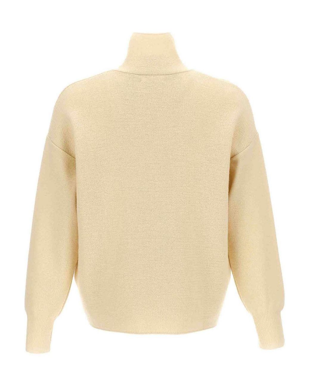 Ma'ry'ya Natural Half Zip Sweater for men