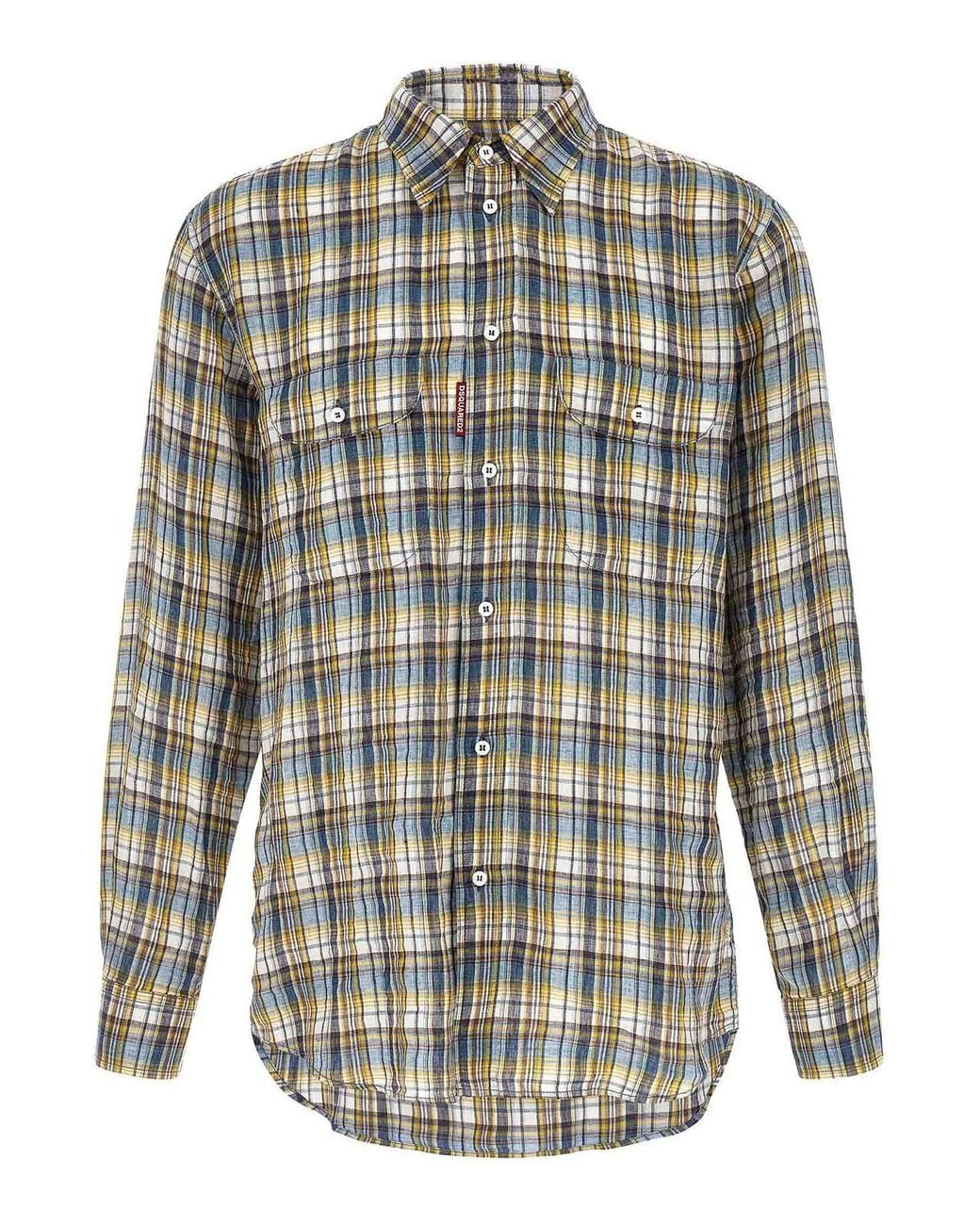 DSquared² Multicolor Canadian Vintage Shirt for men