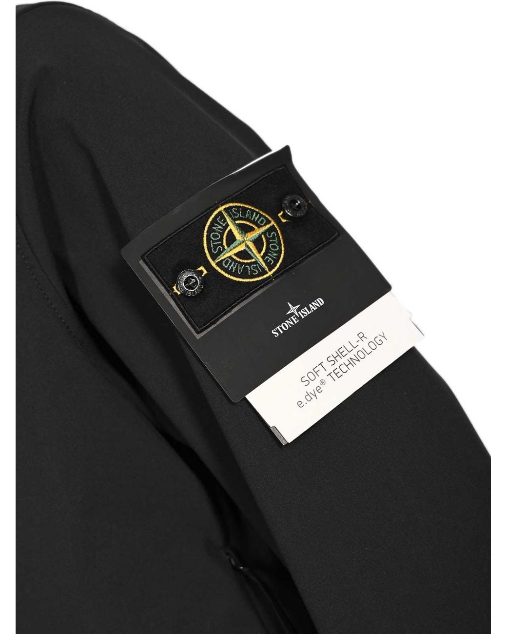 Stone Island Black Soft Shell-R Jacket for men