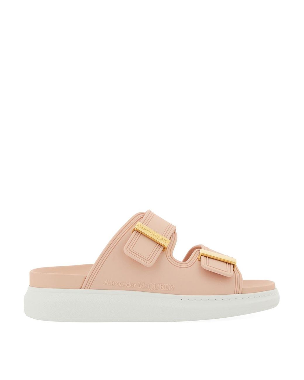 McQueen White Oversize Hybrid Sandal