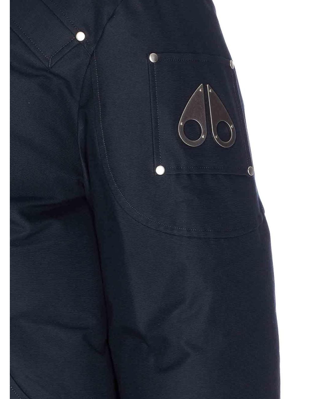 Moose Knuckles Blue Original Ballistic Bomber for men