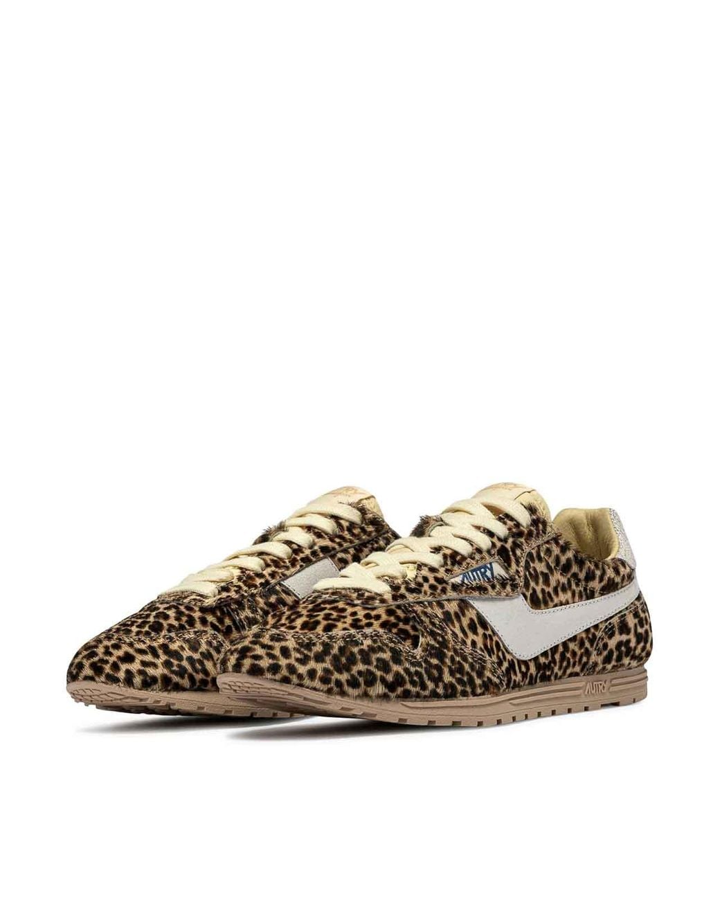 Autry Brown Windspin Suede Sneakers
