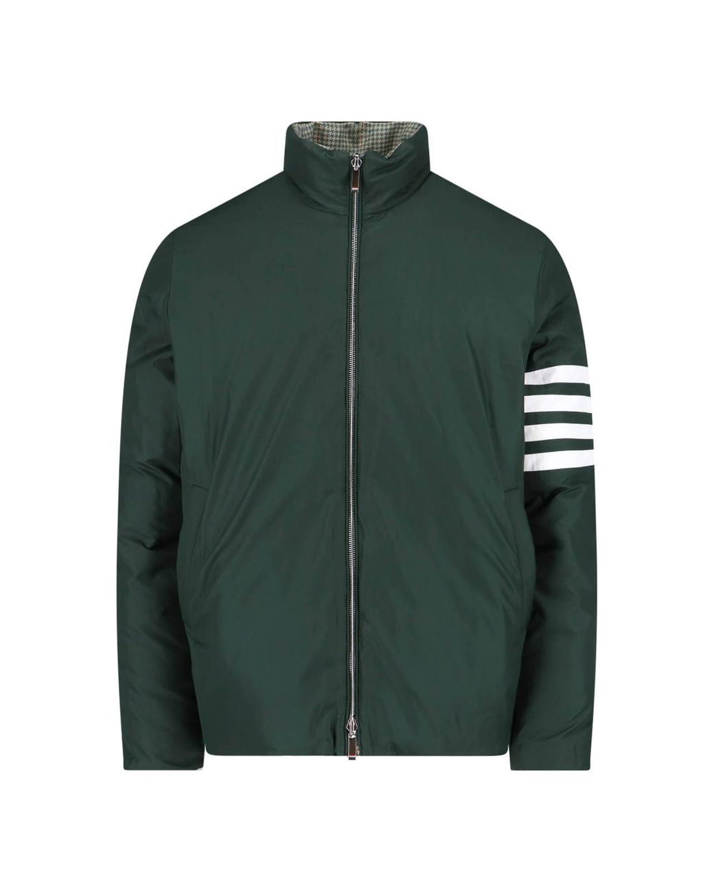 Thom Browne Gray Reversible Down Jacket for men