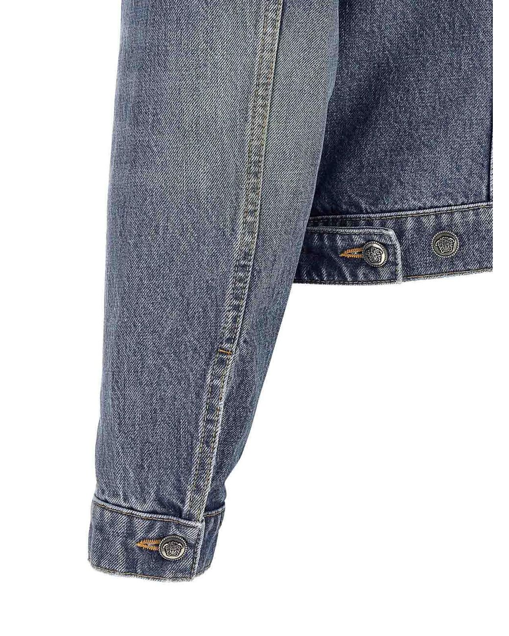 Versace Blue Medusa' Denim Jacket for men
