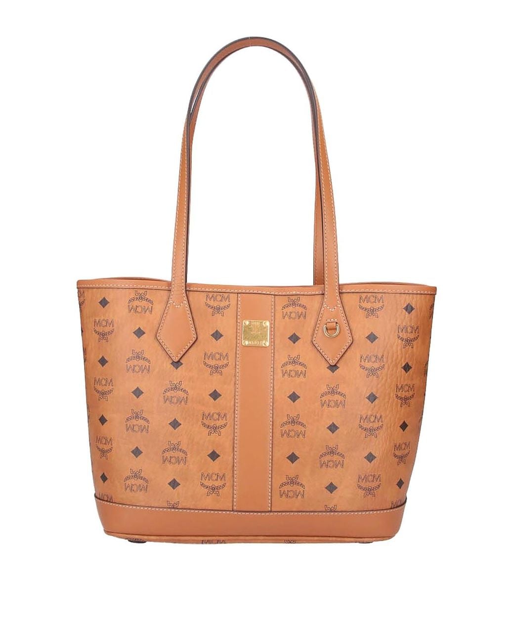 MCM Orange Liz Tote Bag