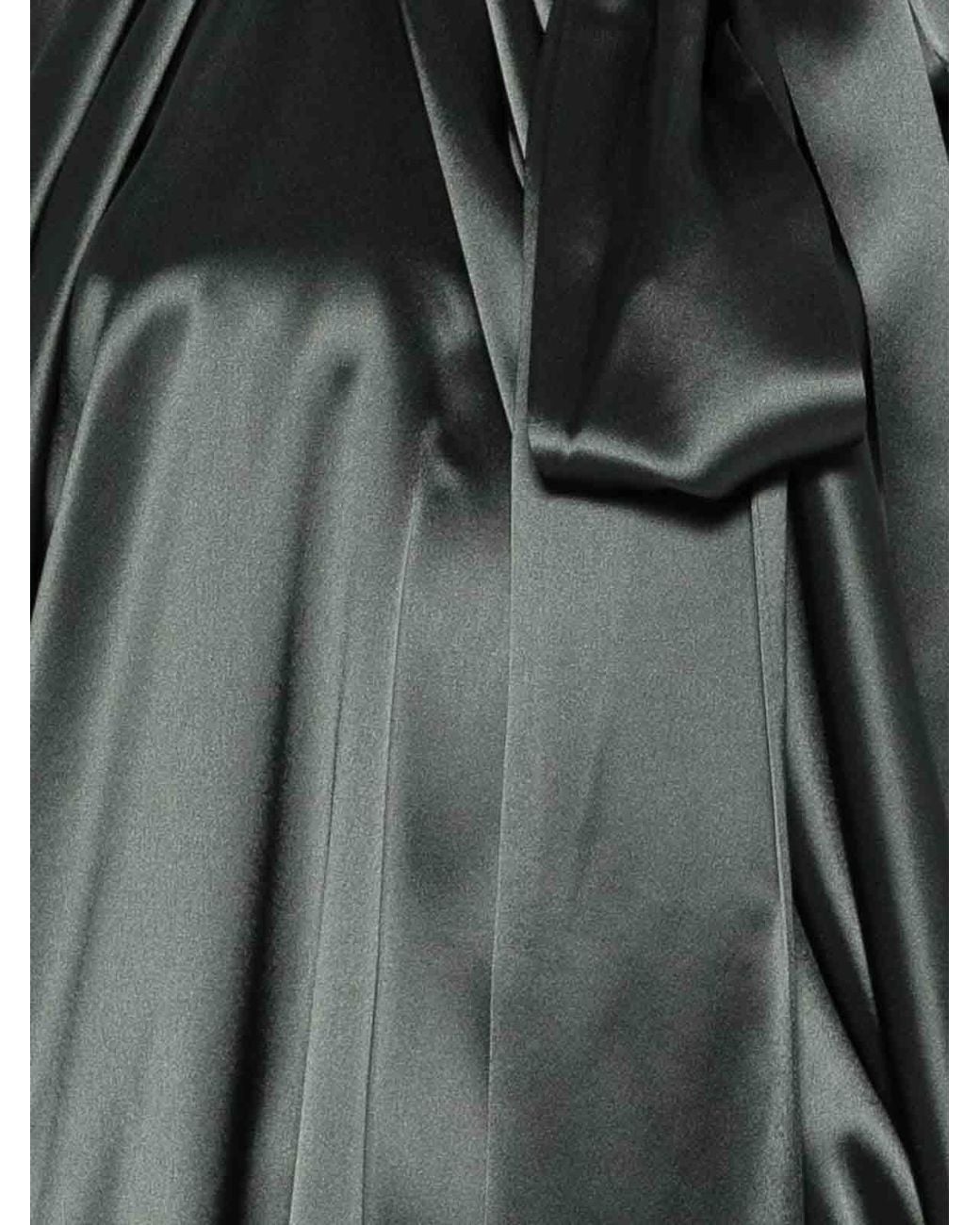 7 For All Mankind Gray Petal Satin Mini Dress