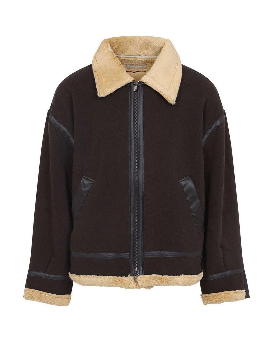 MASTERMIND WORLD Black Cotton Muton Jacket for men