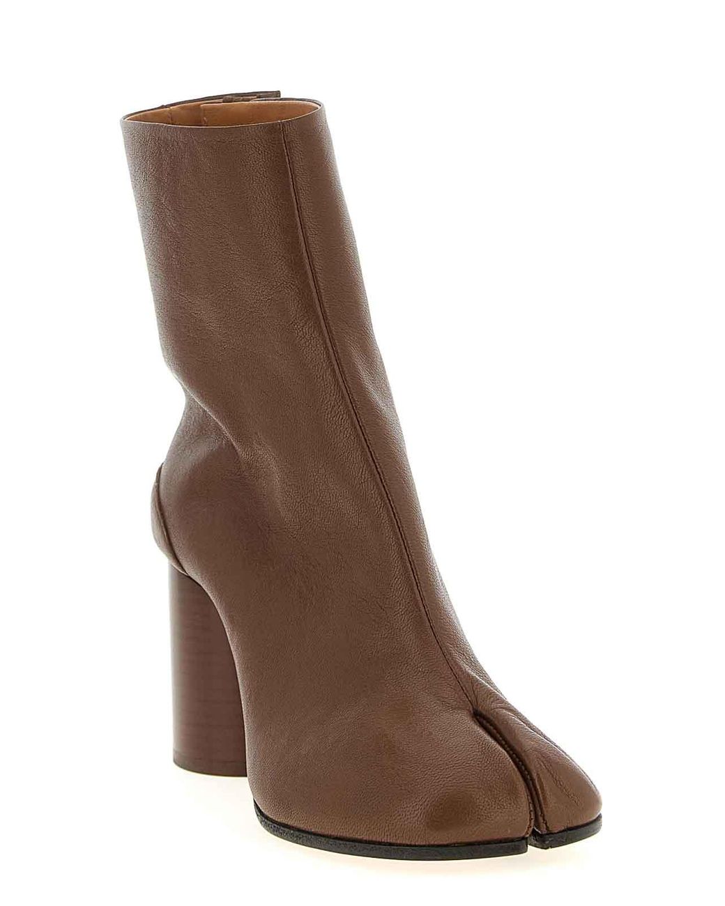 Maison Margiela Brown Tabi Ankle Boots