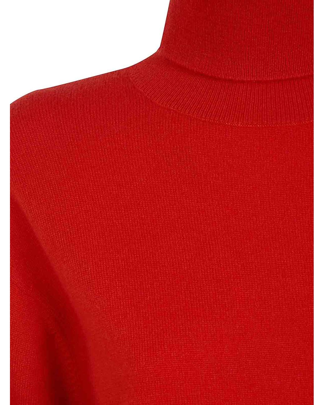 P.A.R.O.S.H. Red Cashmere Turtle Neck Sweater