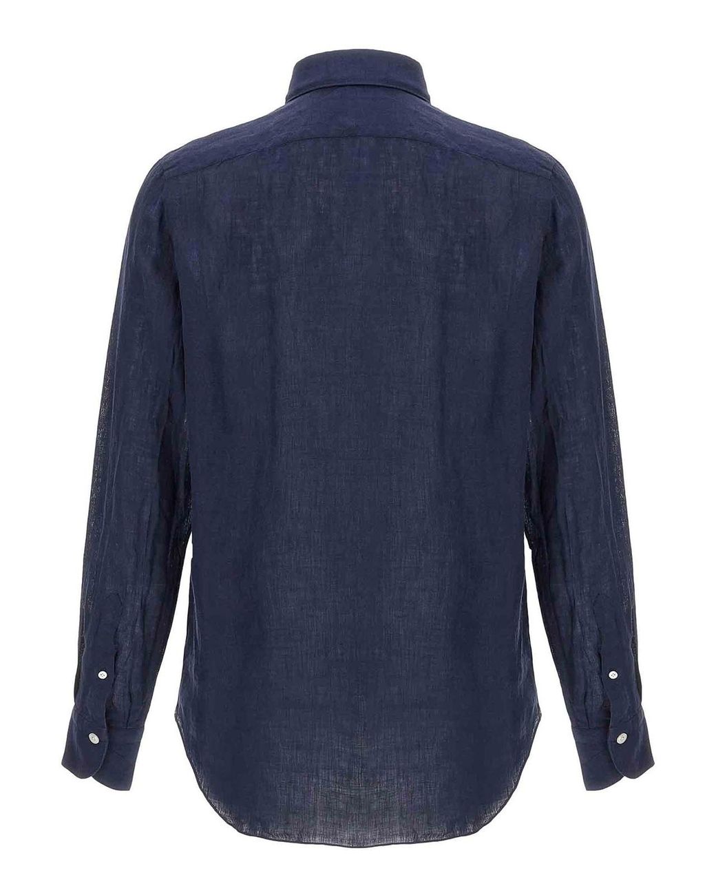 Finamore 1925 Blue Gaeta Shirt for men