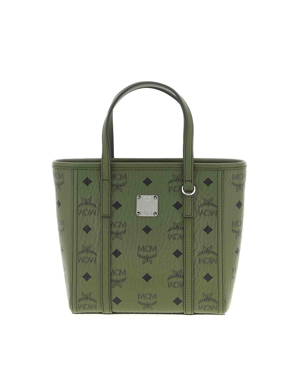 MCM Green Toni Mini Shopping Bag