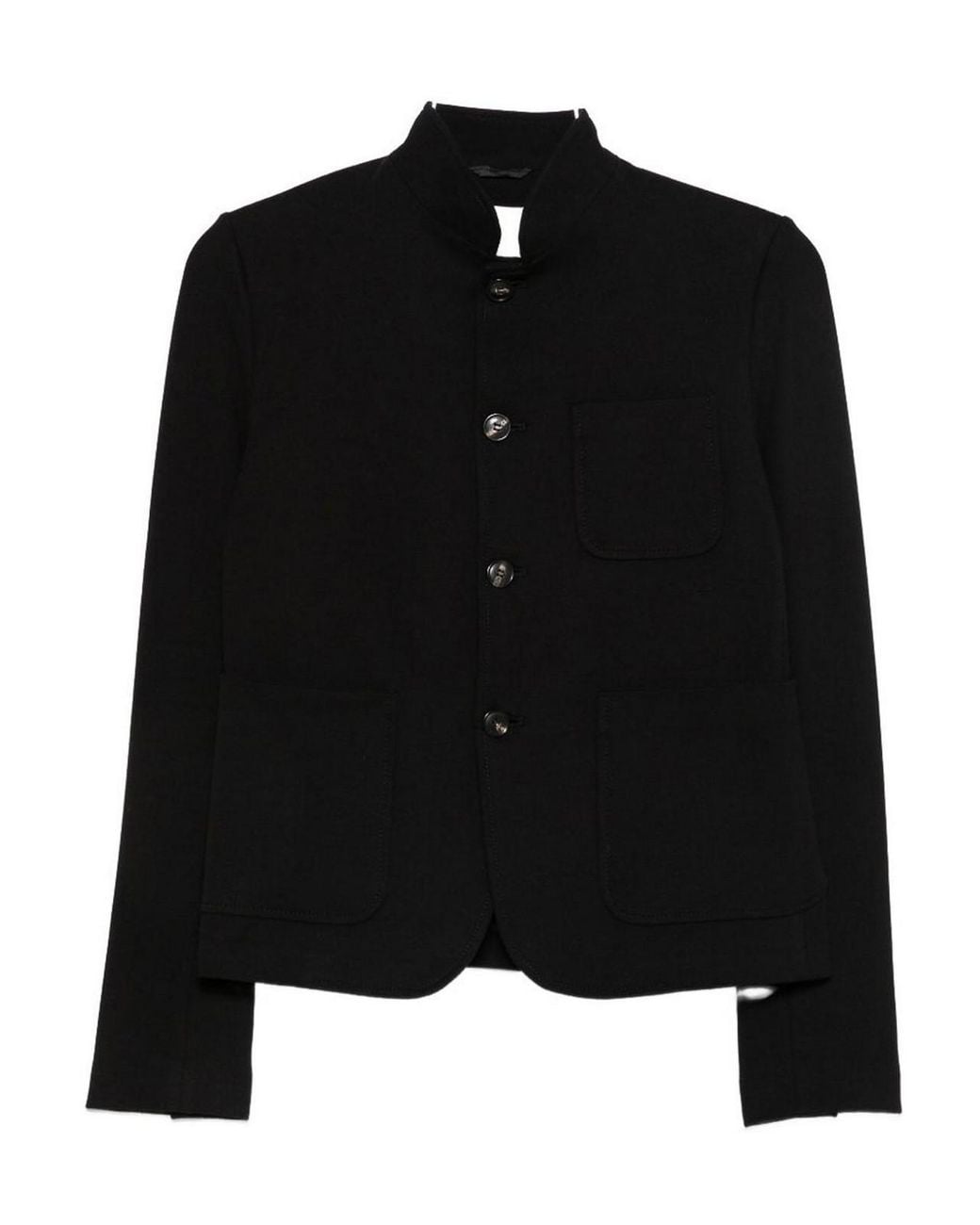 Circolo 1901 Black Cotton Slim Fit Jacket