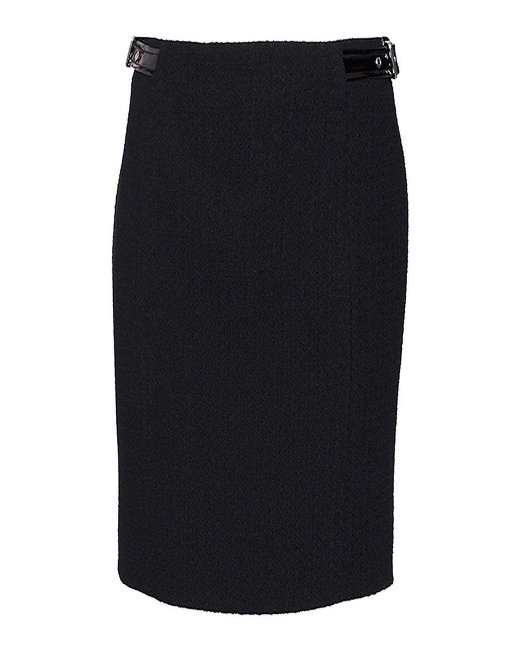 Moschino Black Bekted Skirt