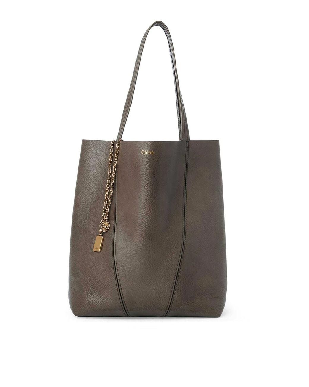 Chloé Brown Chlo Spin Tote Bag