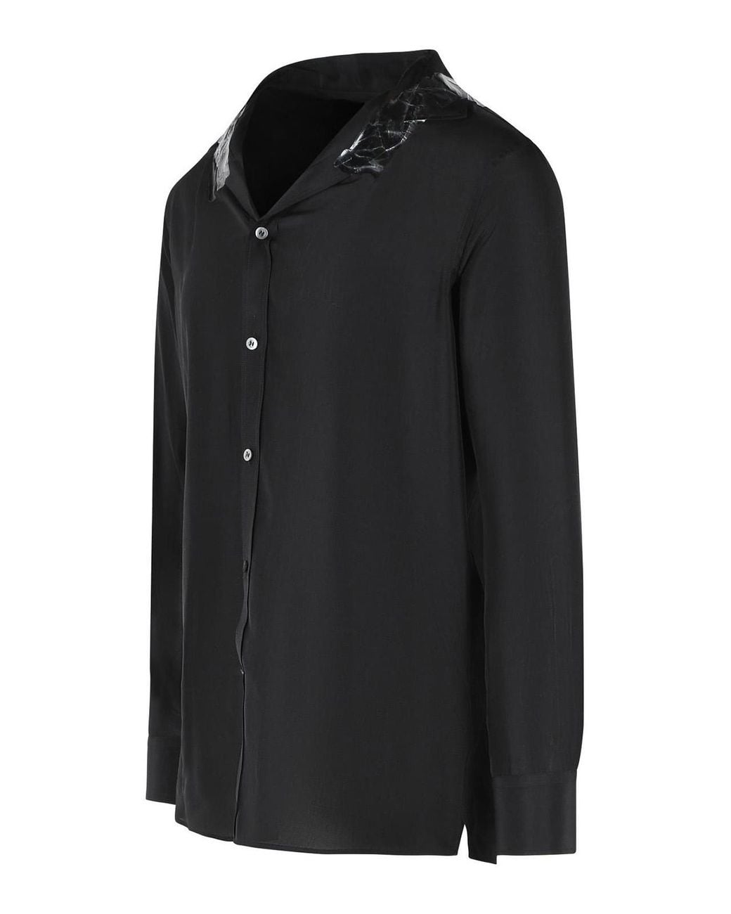 Maison Margiela Black Silk Shirt for men