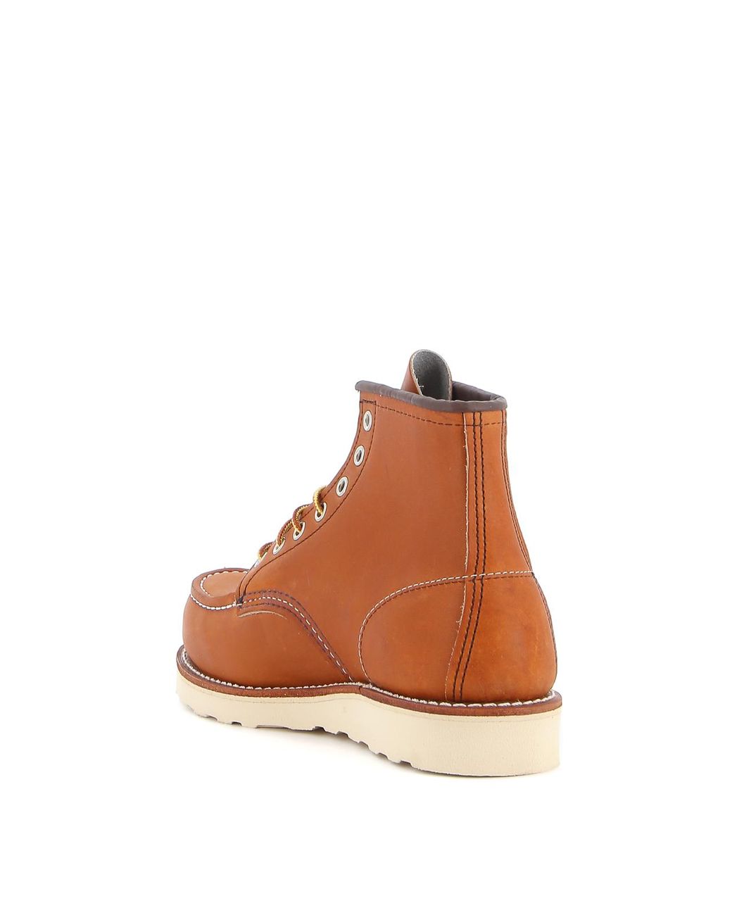 Red Wing Brown 6-Inch Moc Toe Leather Boot for men