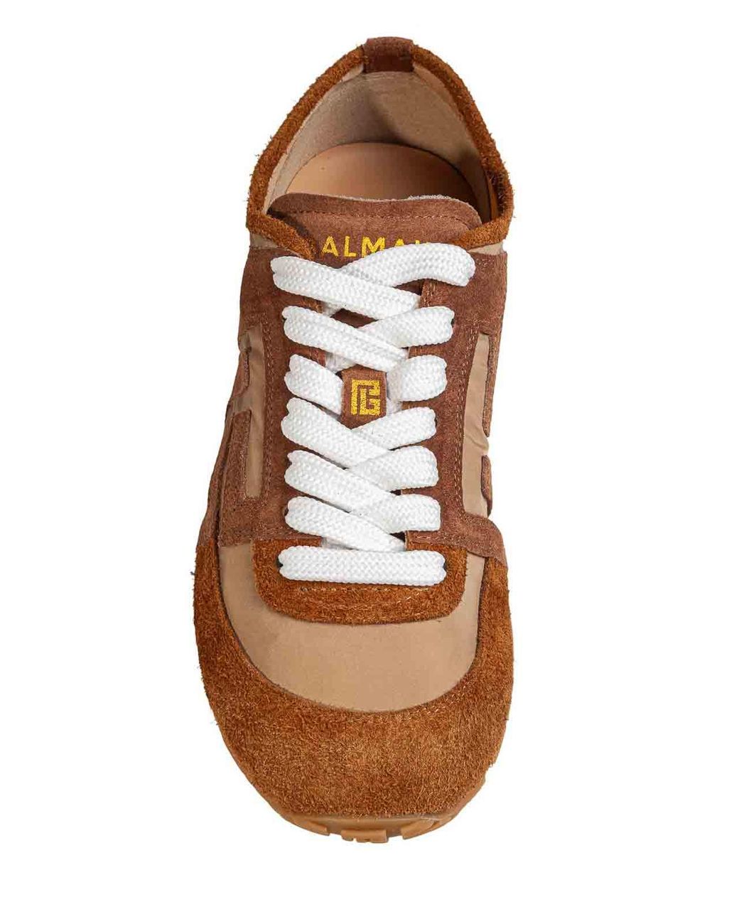 Balmain Brown Racer 45 Sneakers