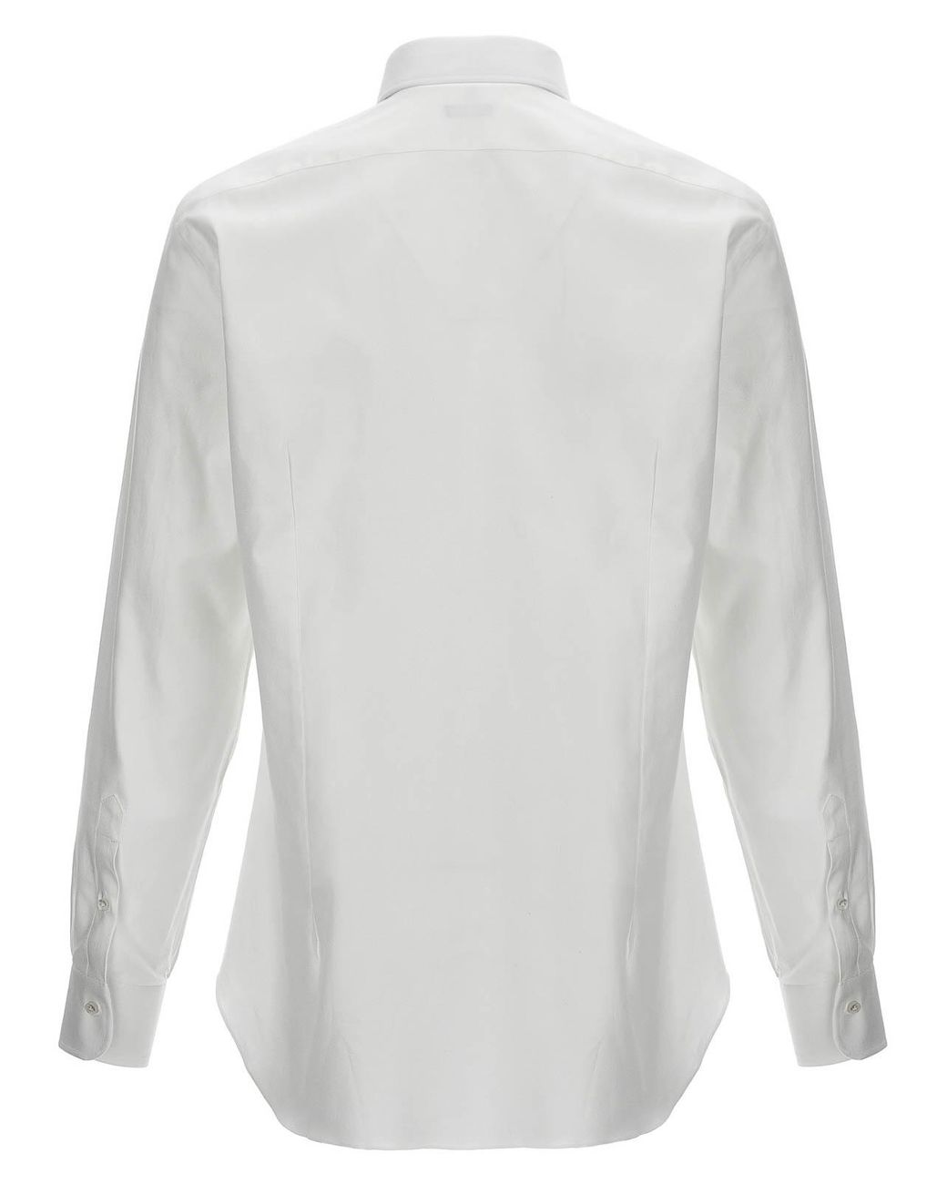 Barba Napoli White Cotton Shirt for men