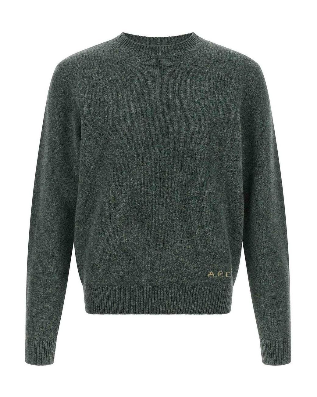 Pull Col Rond A.P.C. pour homme en coloris Green