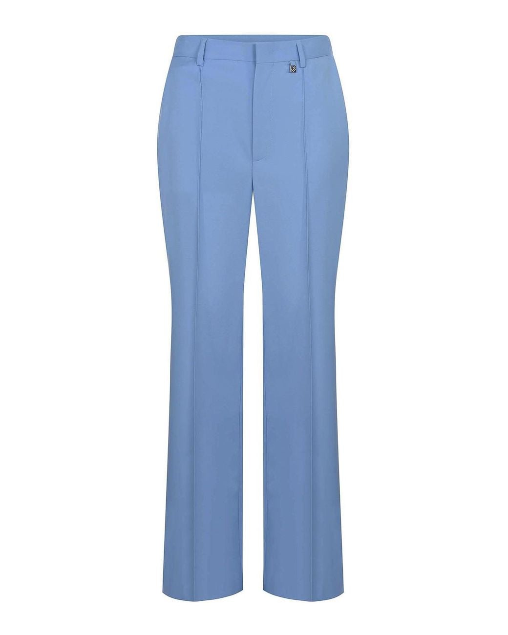 GIUSEPPE DI MORABITO Blue Pants Made Of Colored Wool