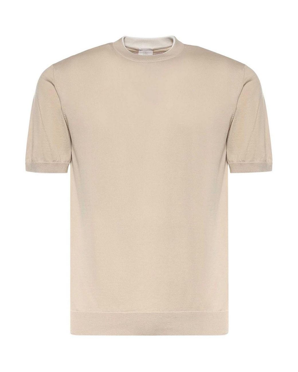 Eleventy Natural Cotton T-Shirt for men
