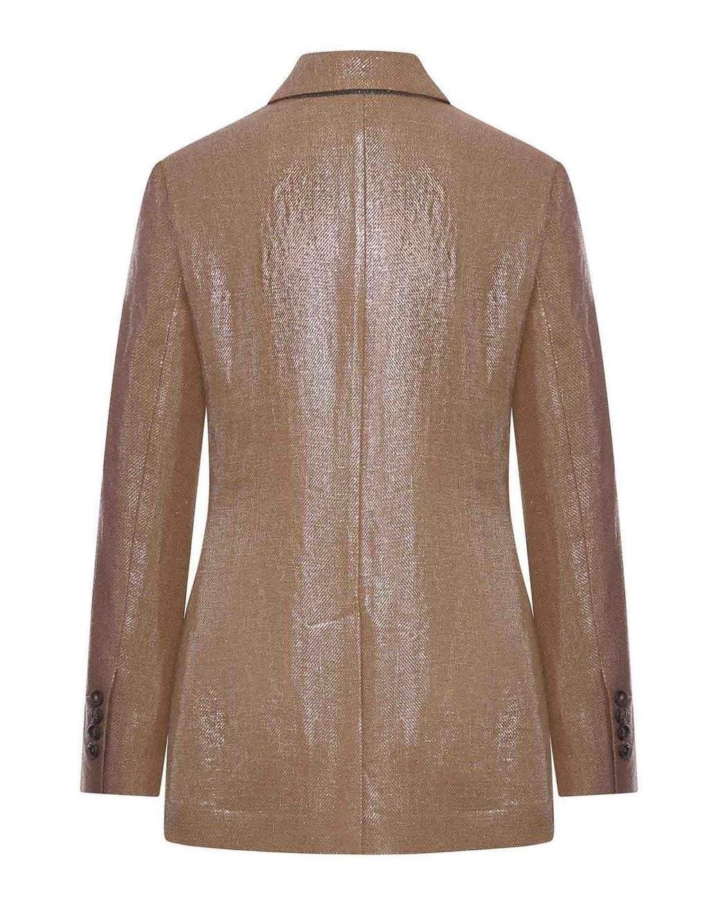 Blazer Brunello Cucinelli en coloris Brown