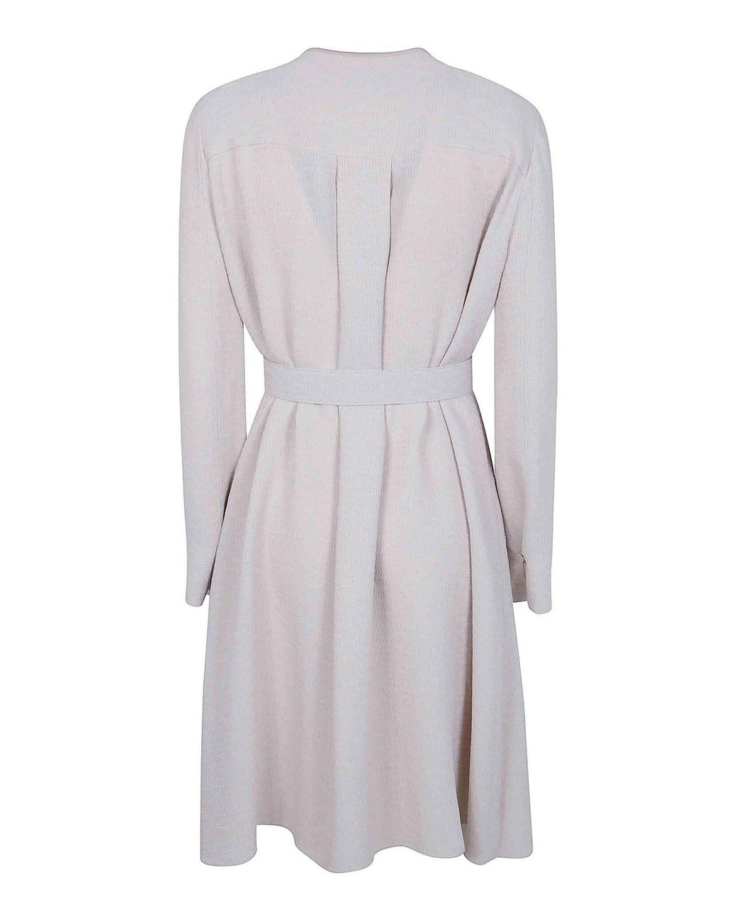 Emporio Armani Gray Long Sleeve Dress