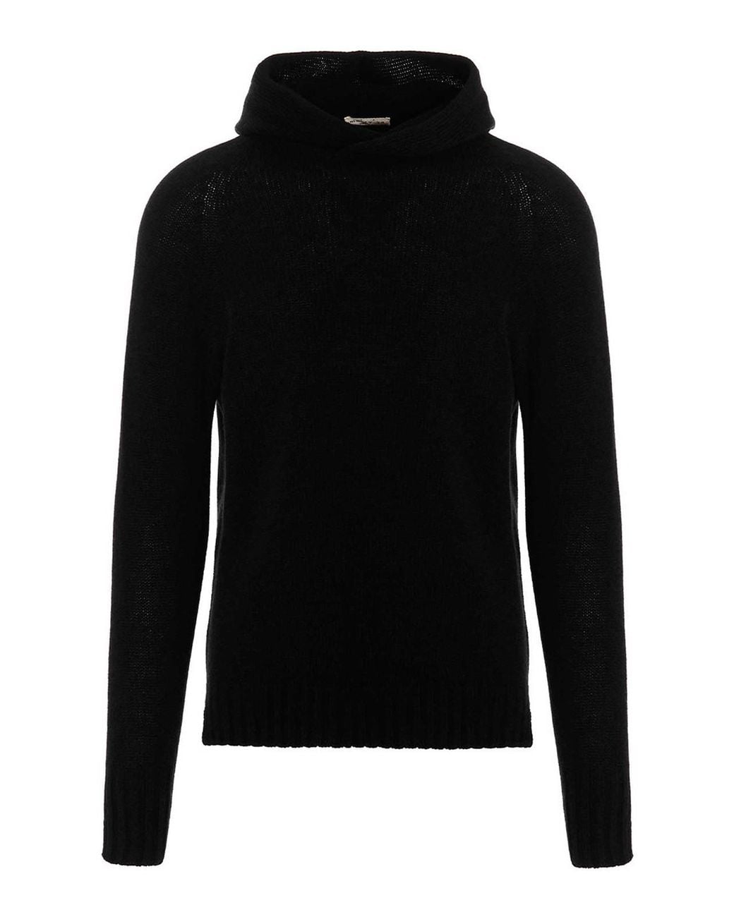 Ma'ry'ya Black Hooded Sweater for men