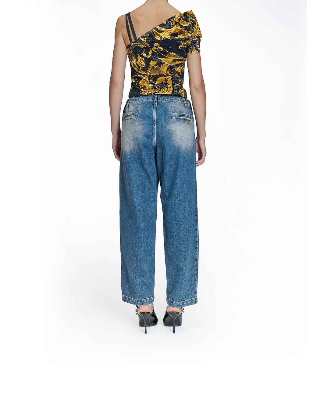 Jean Bootcut Moschino en coloris Blue