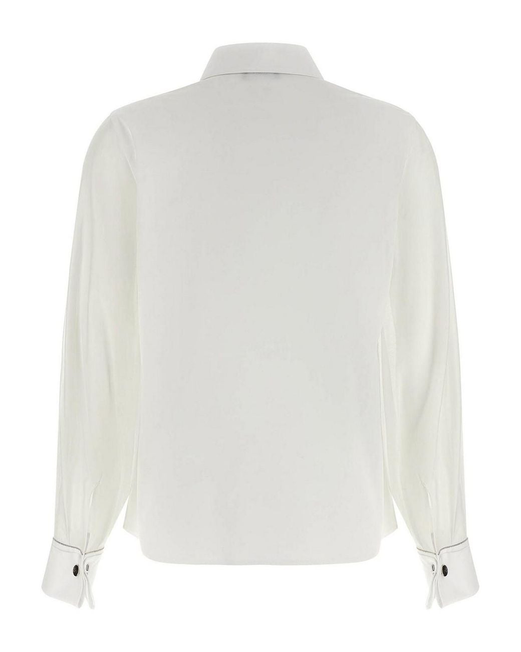 Peserico White Stretch Cotton Shirt