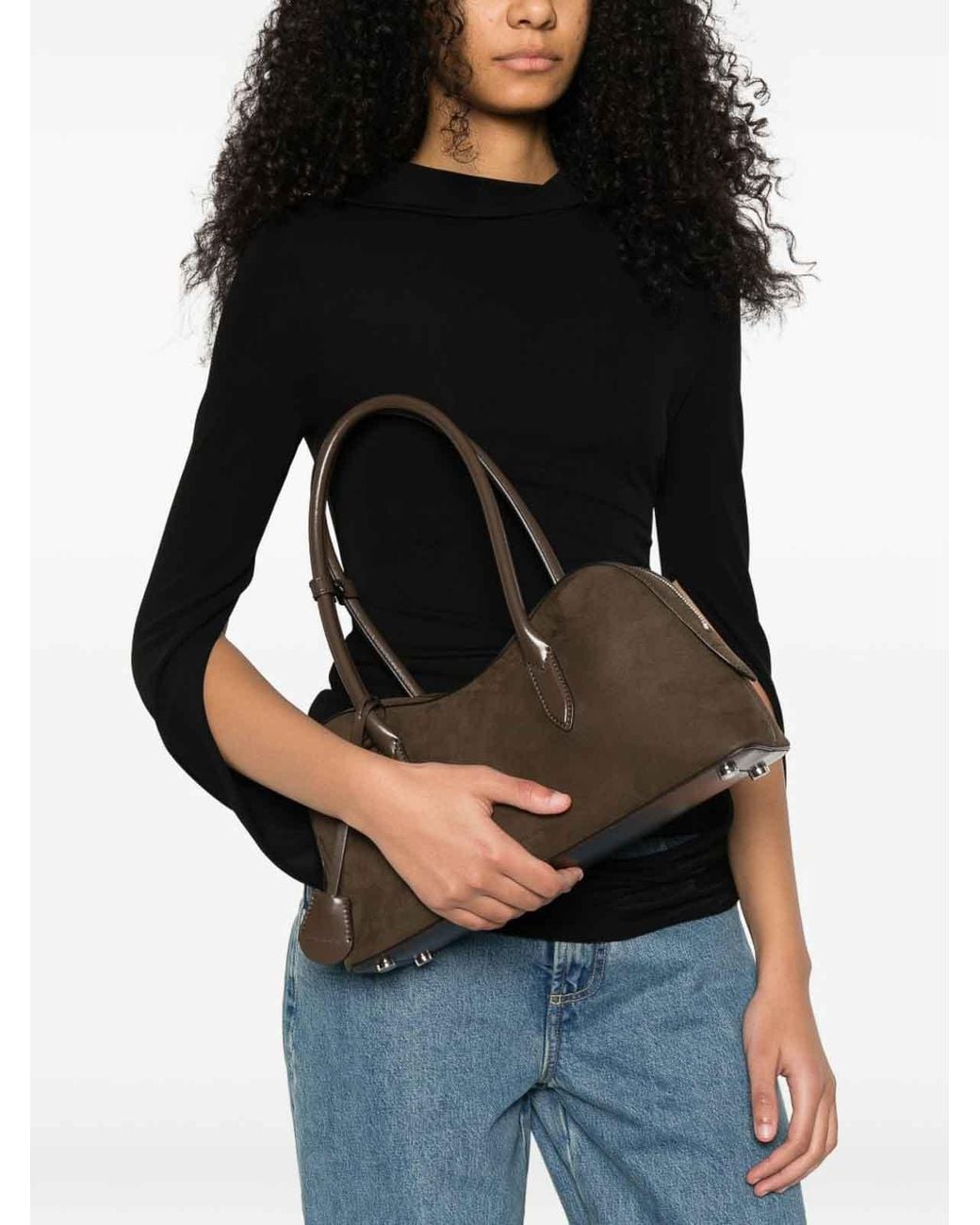 Stella McCartney Brown Stella Ryder Medium Shoulder Bag