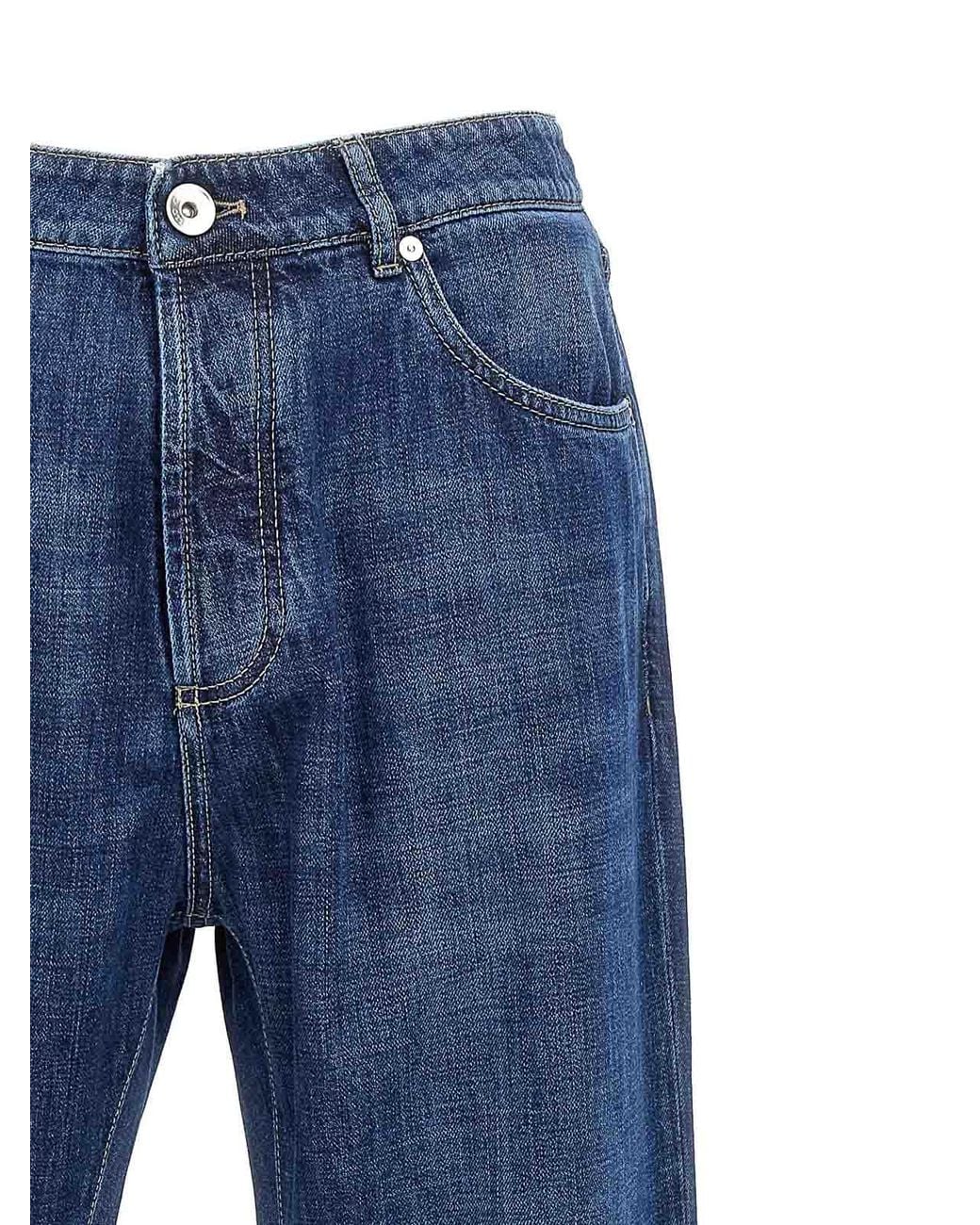 Brunello Cucinelli Blue Denim Jeans for men