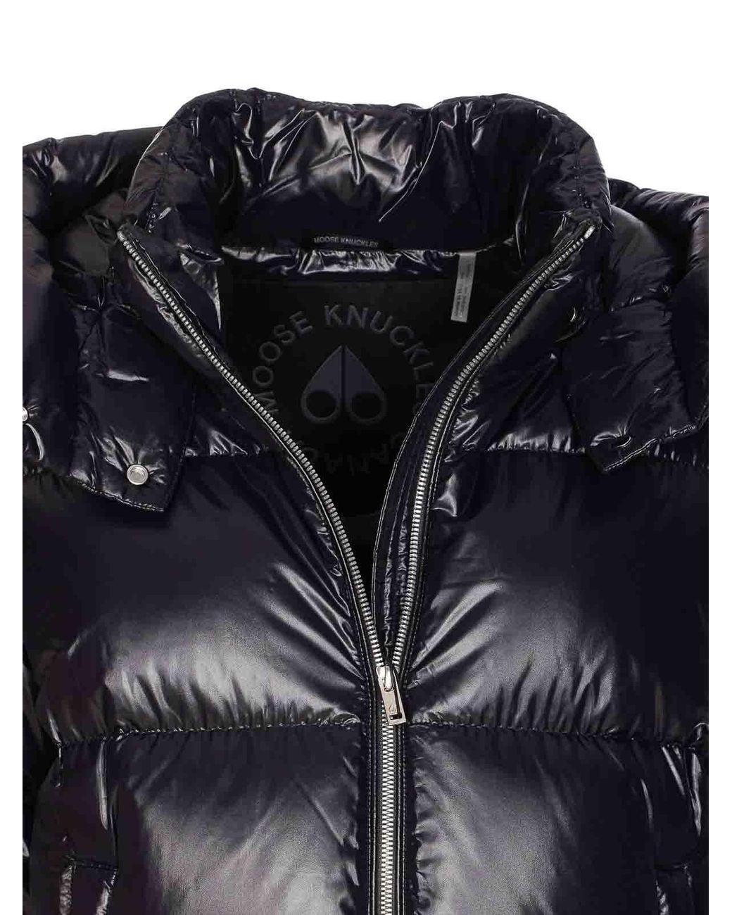 Moose Knuckles Black Moonstone Down Jacket