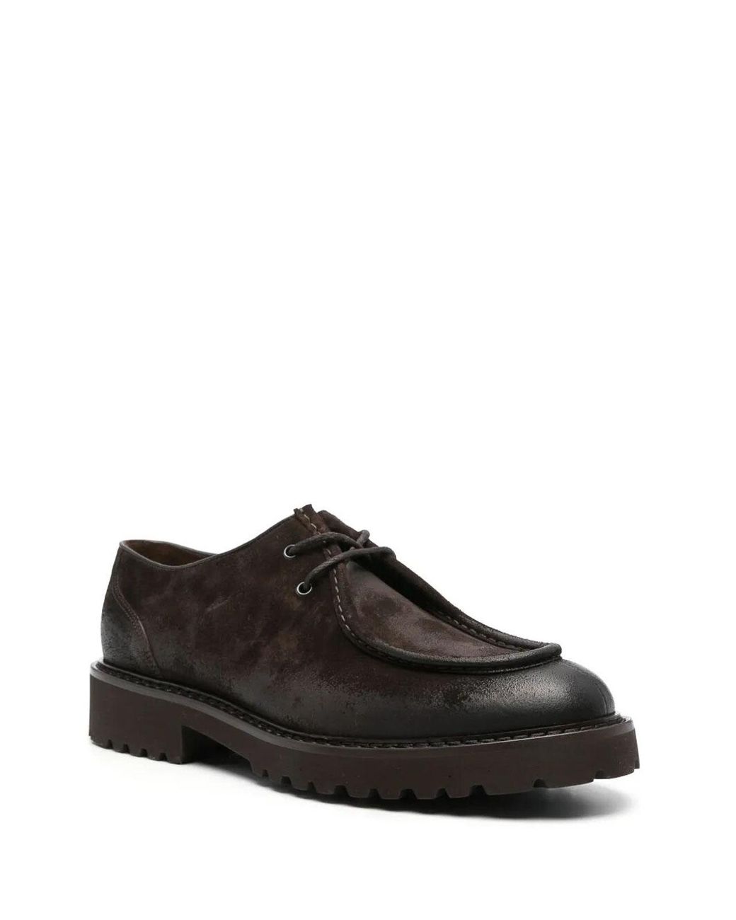 Doucal's Black Derby Parabout Commander for men