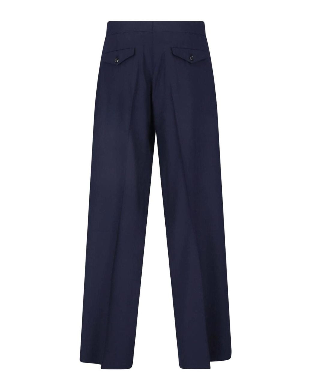 Giorgio Armani Blue Virgin Wool Trousers for men
