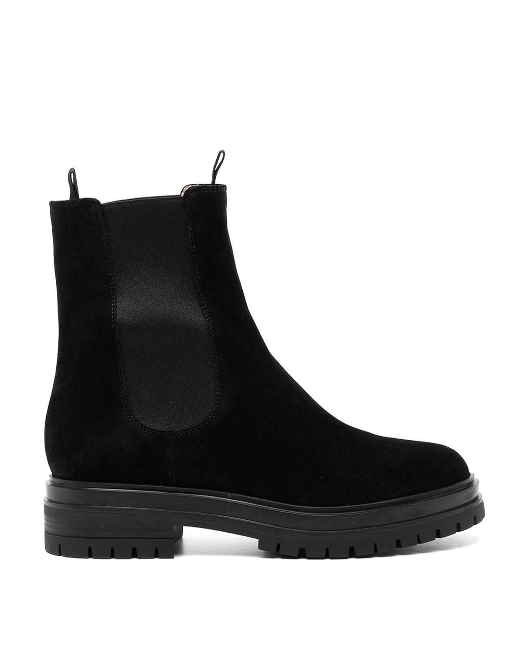 Gianvito Rossi Black Leather Chelsea Boots