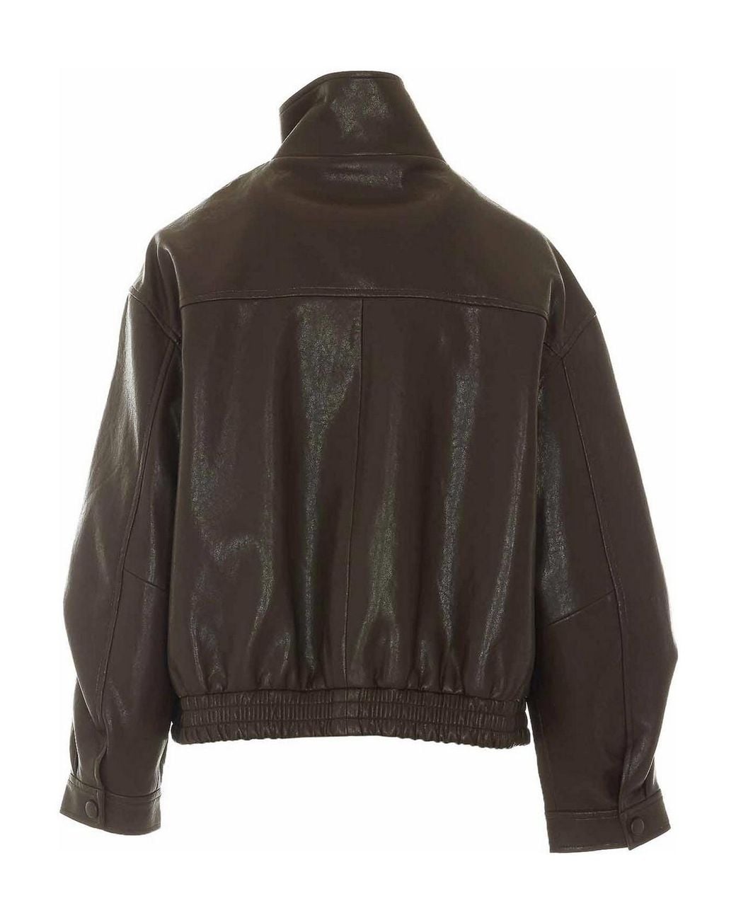 ELEH Gray Faux Leather Jacket