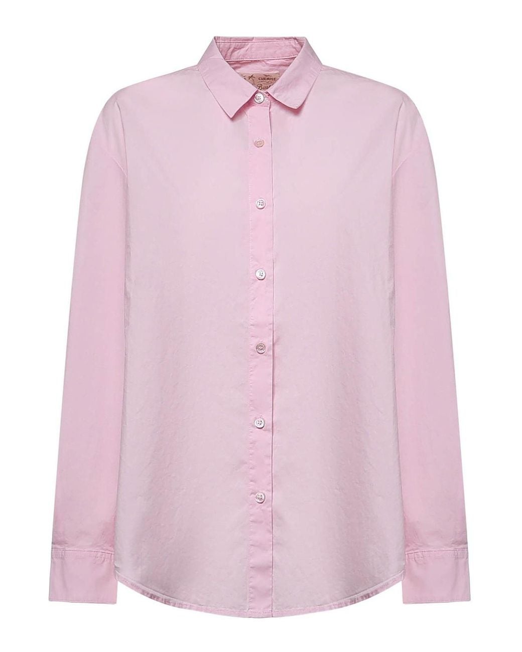 Mc2 Saint Barth Pink Brigitte Poplin Shirt With Snoopy Print